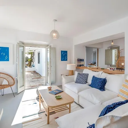 Villa Bohemian Blue - 7 Bdrm - In 200m - Mg Panormos (Mykonos)